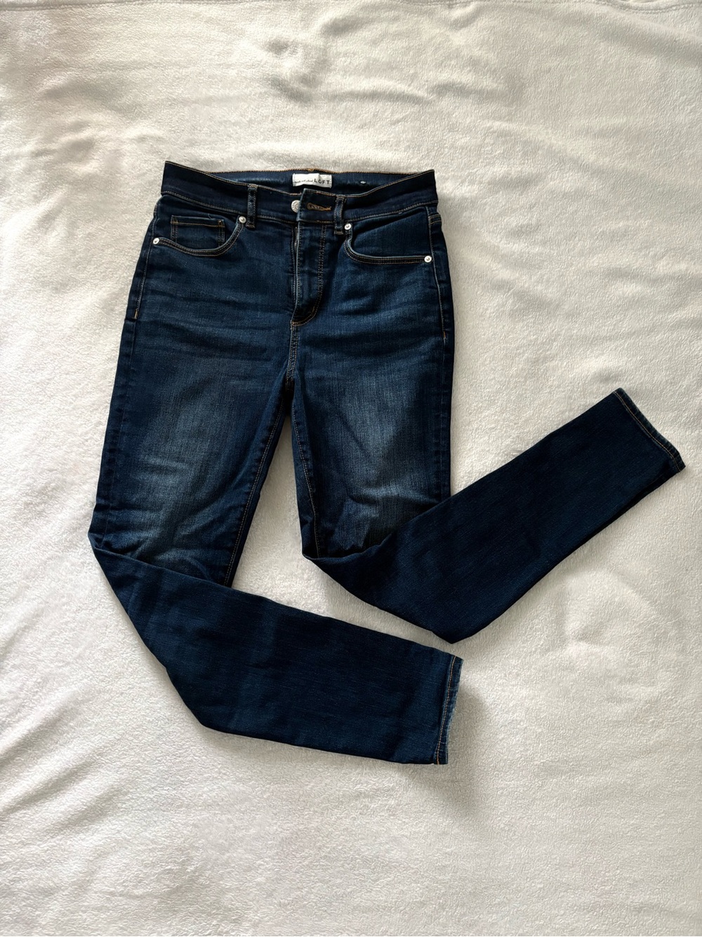 Loft Dark Indigo Slim Stretch Jeans